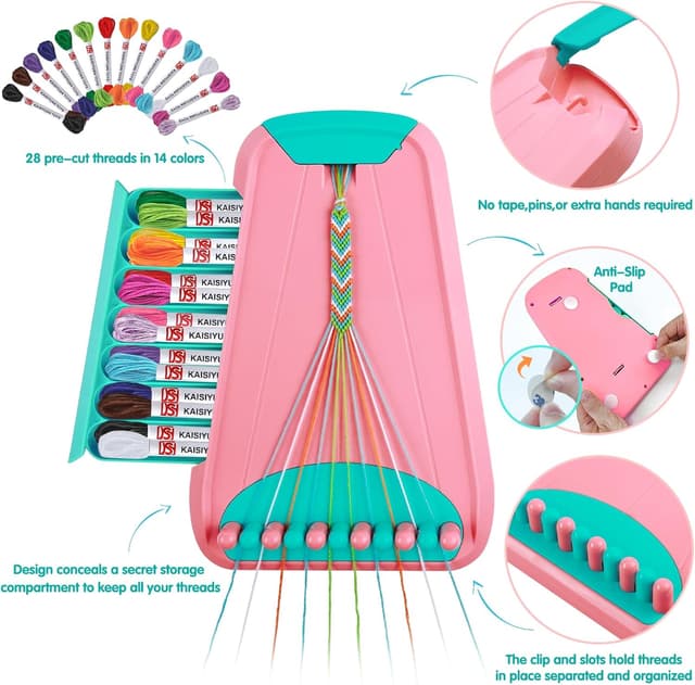 Thumbnail 1 de Friendship Bracelet Making Kit 28 threads