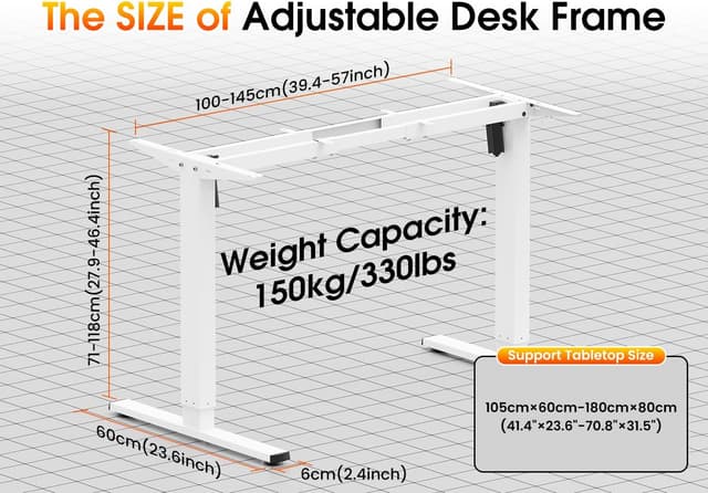 Detalle 2 de Xyndyx Höhenverstellbarer Schreibtisch Elektrisch