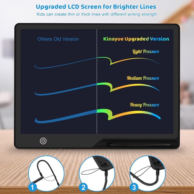Detalle 2 de LCD Writing Tablet 16-inch drawing board for kids