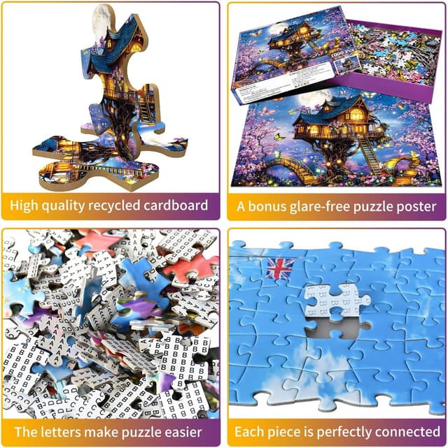 Detalle de 1000 piece jigsaw puzzle 70cm tree house