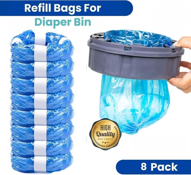 Thumbnail 1 de Nappy Bin Refills 8-Pack 340 nappies