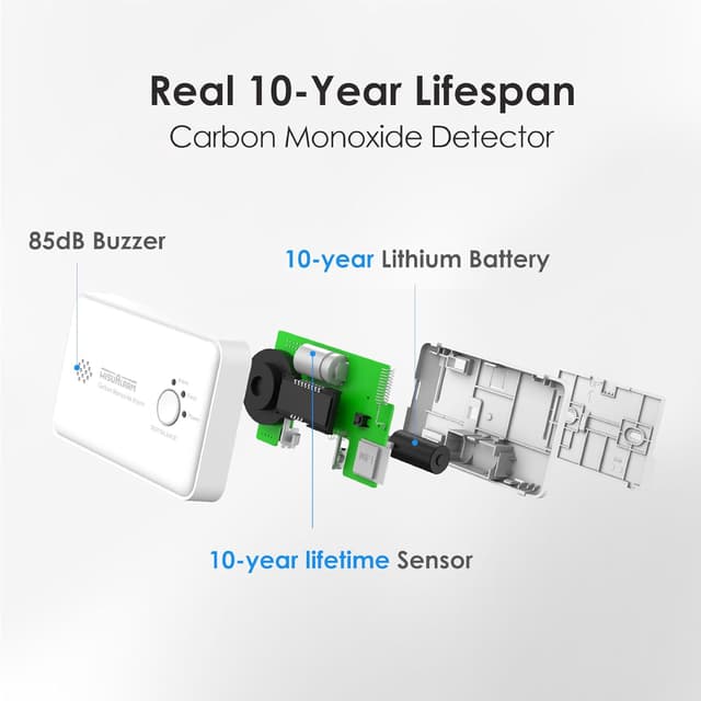 Thumbnail 3 de Carbon Monoxide Detector 10‑Year Battery