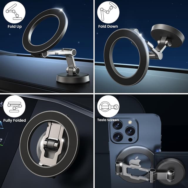 Thumbnail 3 de Supporto magnetico MagSafe 360° per auto