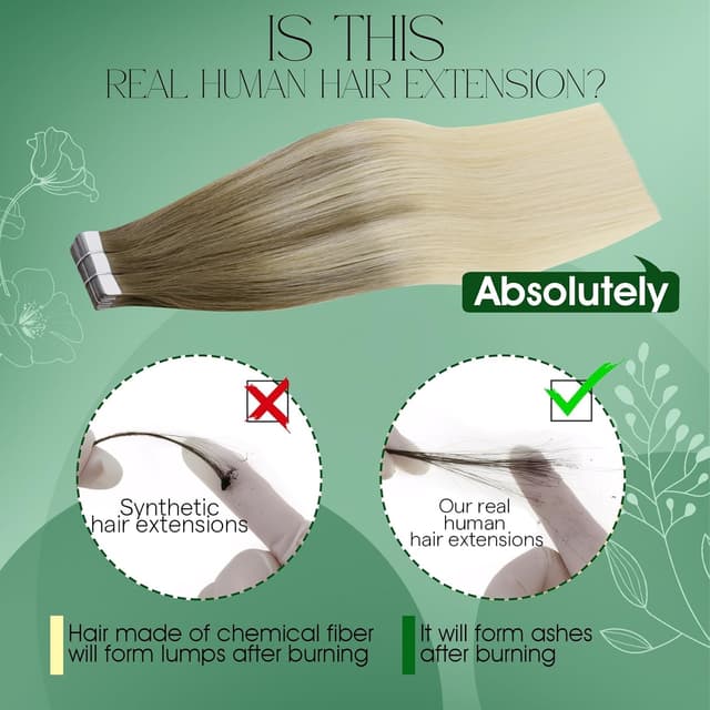 Thumbnail 4 de RUNATURE Extensiones Adhesivas Pelo Natural Rubio Platino 50cm