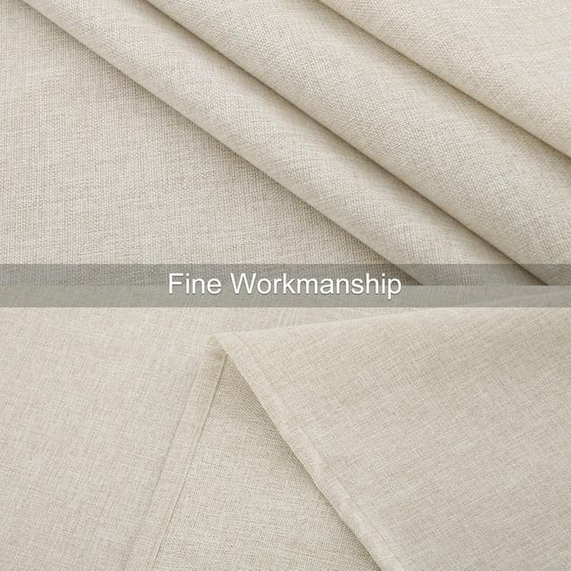 Thumbnail 2 de Homaxy Leinenoptik Tischdecke 100x140 cm Abwaschbar