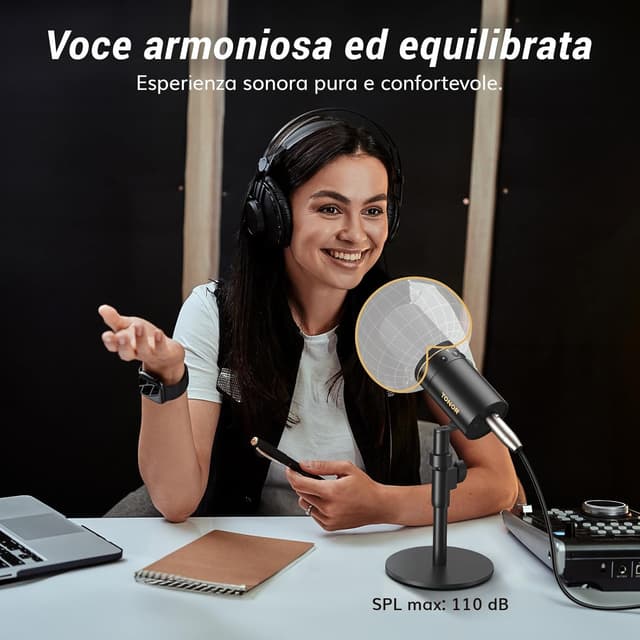 Detalle 2 de TONOR TD520 microfono dinamico 🎙