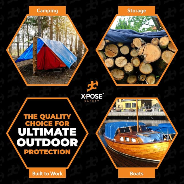 Detalle 2 de Xpose Safety Multipurpose Poly Tarp 5 x 7 5 mil