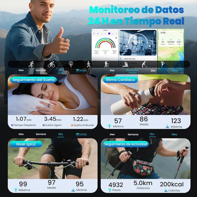 Thumbnail 2 de 2026 Anillo Inteligente Smart Ring 13 📱