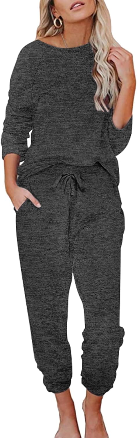 Thumbnail 6 de Ekouaer Damen Schlafanzug Lang – weiches Pyjama-Set mit Taschen, Zweiteiler (S–XXL)