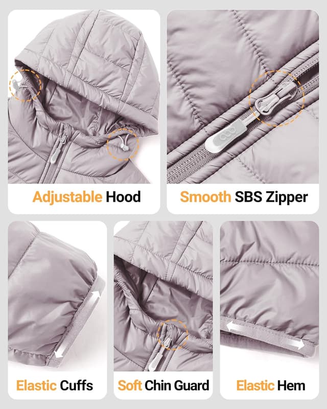 Thumbnail 4 de 33,000ft Damen Leichte Steppjacke Packbar