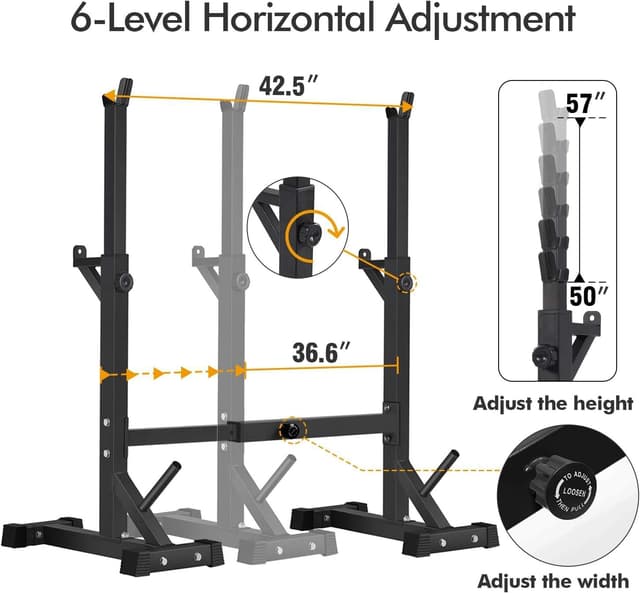 Detalle 2 de BangTong&Li squat rack stand 550 lbs