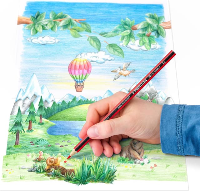 Detalle 2 de Staedtler Noris 185 CD36 Lápices Ecológicos de Colores 🌈 Caja 36