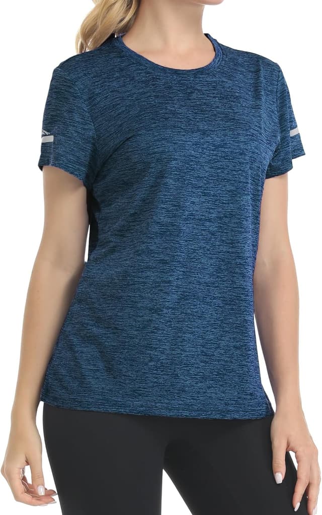Detalle 2 de Peakwell Damen Sportshirt Atmungsaktiv Laufshirt