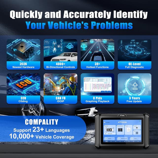 Thumbnail 6 de XTOOL D7S 3-Year Update OBD2 Scanner