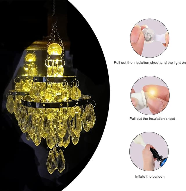 Thumbnail 3 de LED Ballons Lichter 60 Stück Mini Warmweiß 🎉