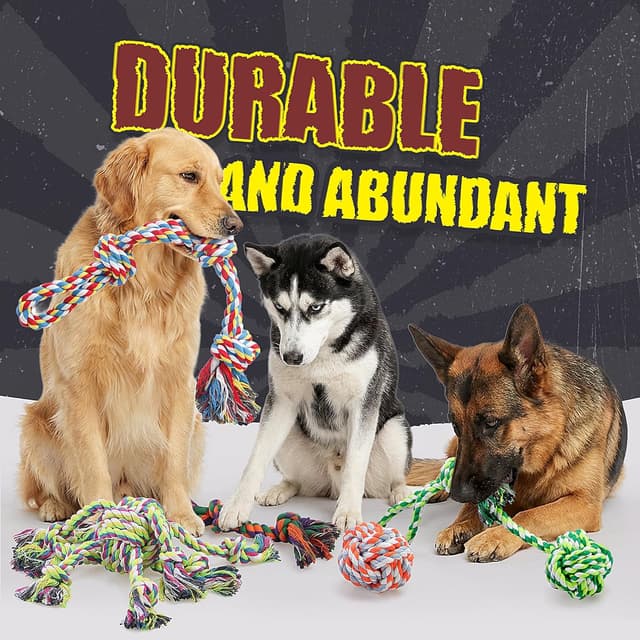 Thumbnail 6 de GASAPET dog rope toys 9PCS for chewers