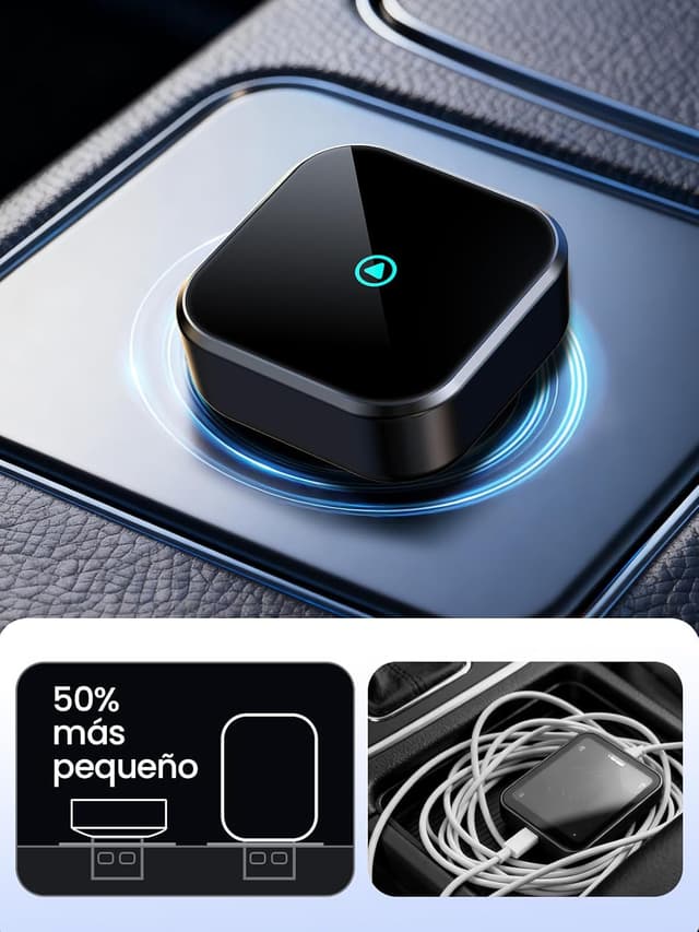 Detalle 2 de TINAZEOK T3 Mini CarPlay inalámbrico