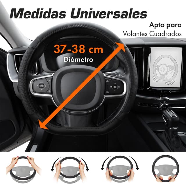 Thumbnail 3 de Upgrade4cars Funda Volante Forma D Universal 37‑38 cm