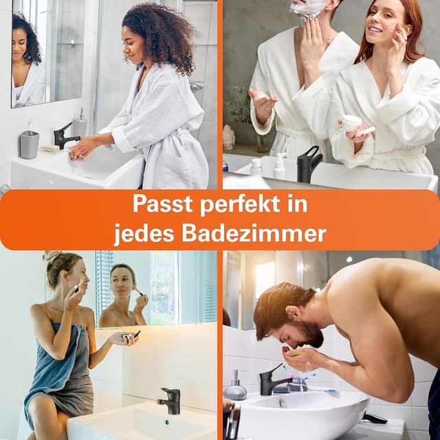 Thumbnail 6 de EISL NI075VEB VERONA Grifo monomando para lavabo, negro mate 🚰