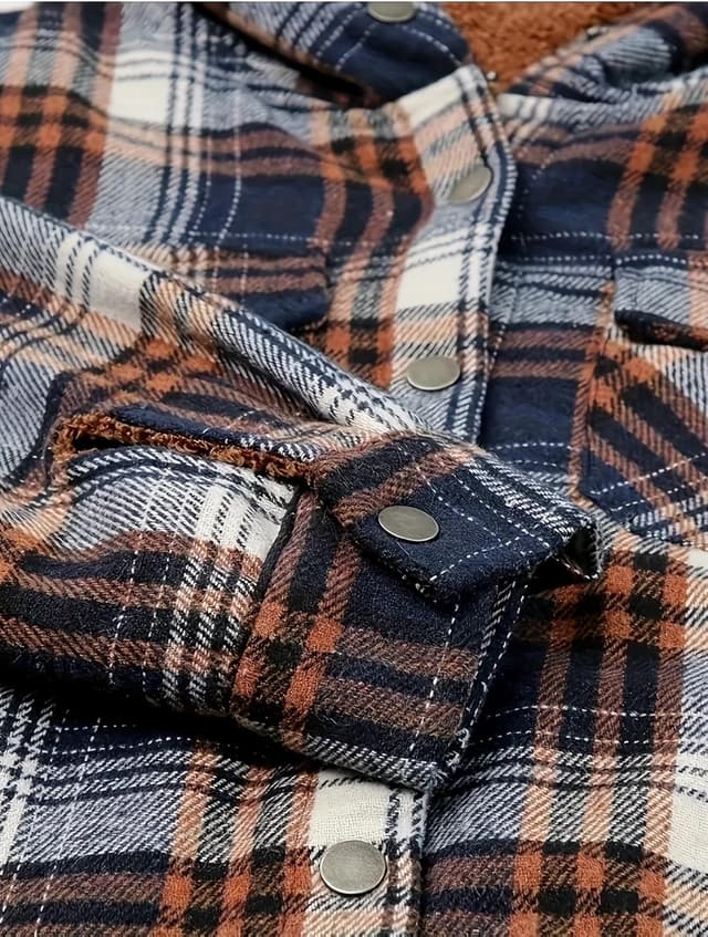 Thumbnail 4 de Zeagoo Plaid Shacket Jacket, Hooded S-2XL