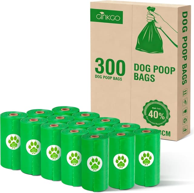 Detalle de GINKGO Dog Poo Bags 300 pack, extra thick