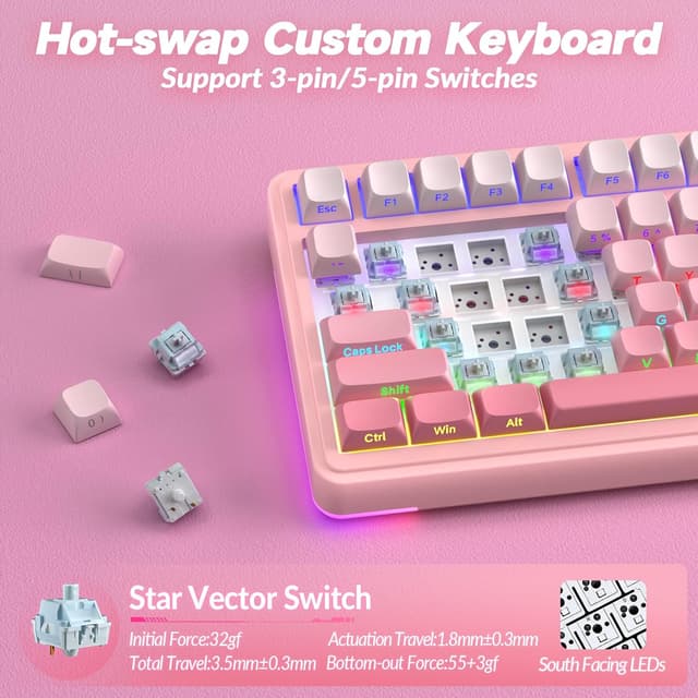 Thumbnail 5 de AULA S75 PRO Wireless Mechanical Keyboard 75%