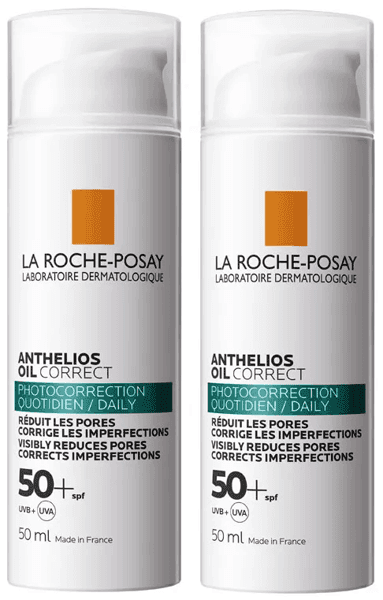 Detalle de La Roche Posay Anthelios Oil Correct SPF50+ 2x50 ml