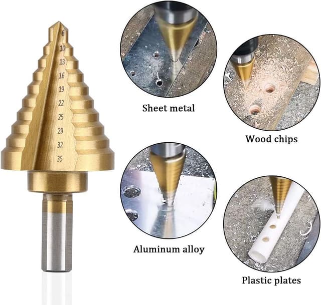 Detalle 2 de Flintronic Brocas escalonadas 5 piezas