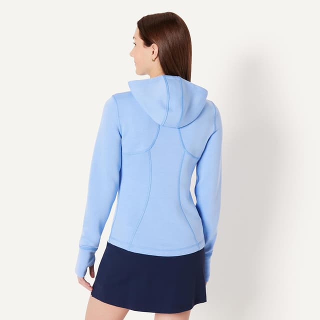 Detalle de Amazon Essentials Active Women’s Fitted Zip Hoodie Jacket (Workout Sweat Zip Jacket)