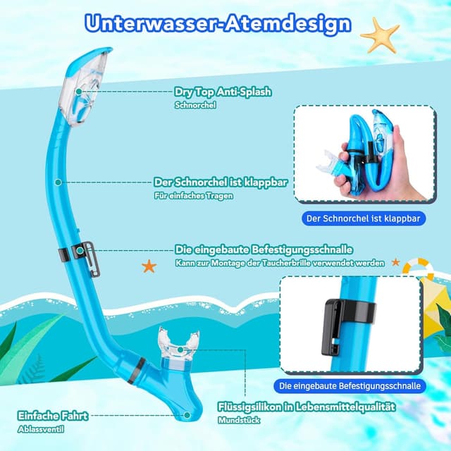 Thumbnail 4 de HH HHAO SPORT Schnorchelset 180° Panorama