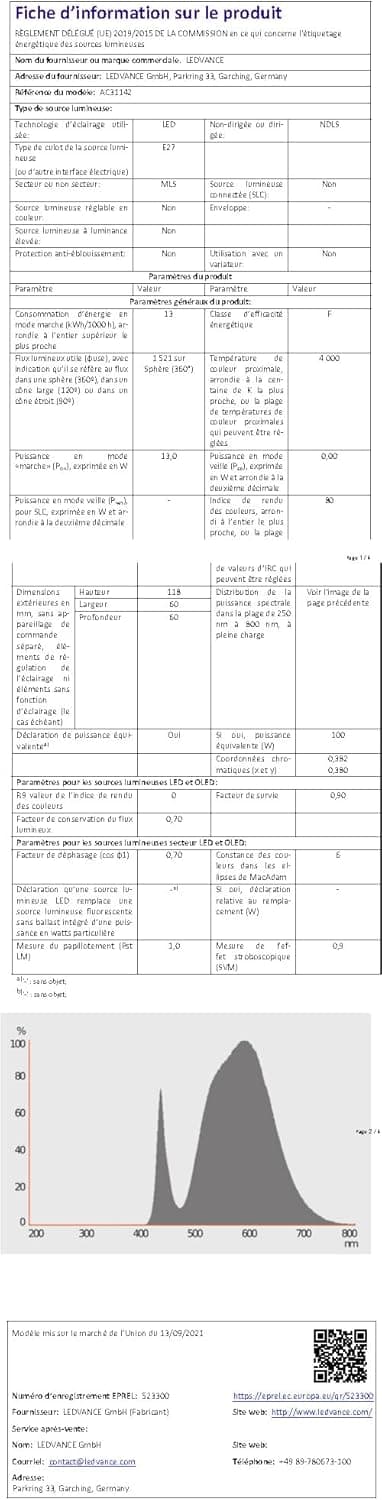 Thumbnail 1 de Osram Lámpara LED Classic A E27, 100W - Paquete de 3