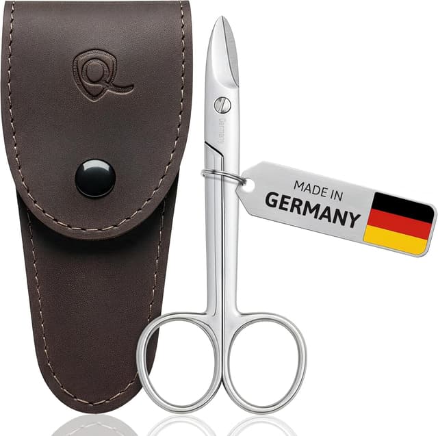 Detalle de marQus Fußnagelschere „made in Germany“ mit sehr scharfer, handgeschliffener Klinge und Etui