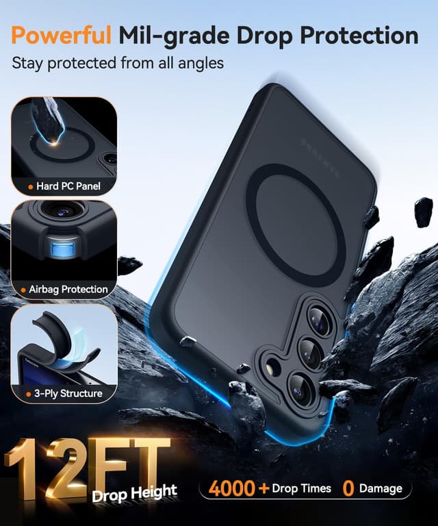 Detalle 2 de CANSHN Galaxy S23 Hülle mit MagSafe Schutz