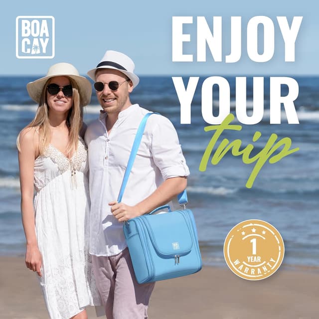 Detalle 2 de BOACAY Extra Large Hanging Travel Toiletry Bag