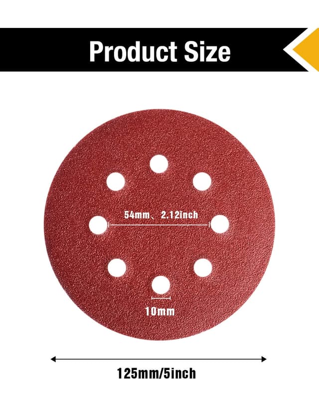 Detalle 1 de TWSTYFAL Schleifpapier 125 mm 100er Set