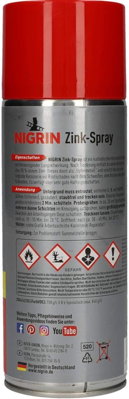 Thumbnail 2 de NIGRIN Zinkspray 400 ml