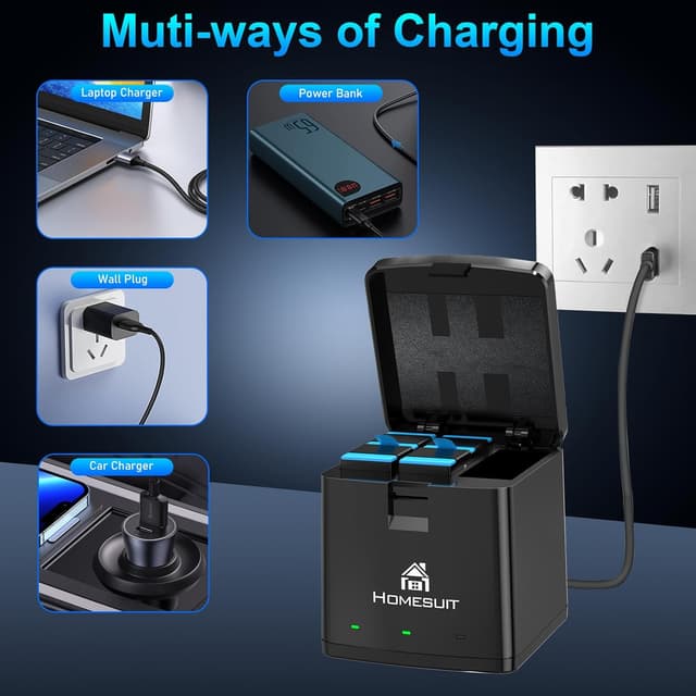 Detalle de Homesuit Hero Battery 1800mAh 3-channel Charger