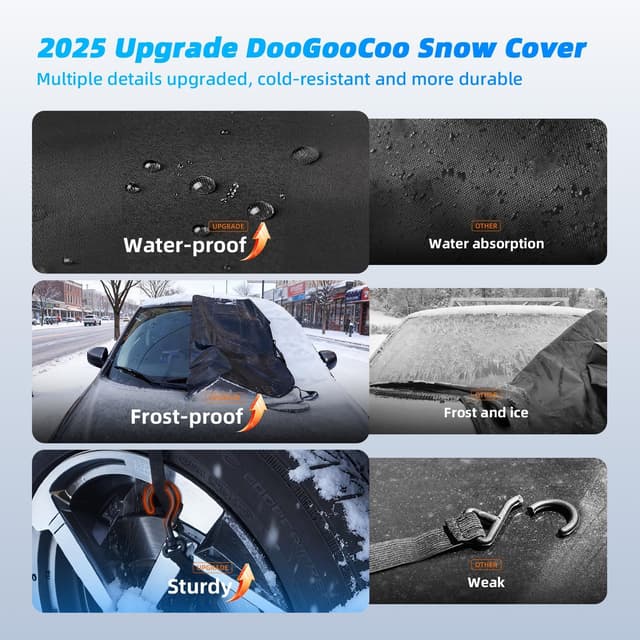 Thumbnail 1 de DooGooCoo 700D Windshield Snow Cover for Cars