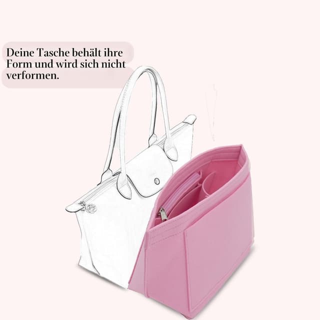 Thumbnail 1 de D.DUO Tascheneinsatz-Organizer für Longchamp Tragetasche mit langem Griff (Dunkelblau, M)