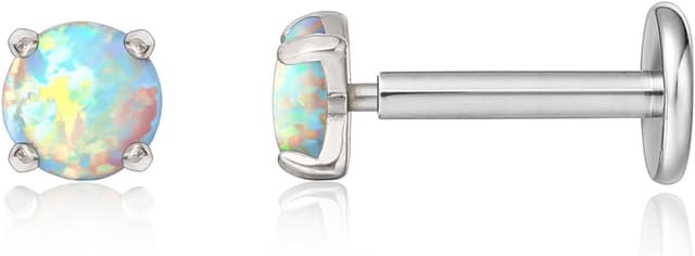 Thumbnail 2 de Limerencia 18G Titan Tragus Piercing Labret Stecker