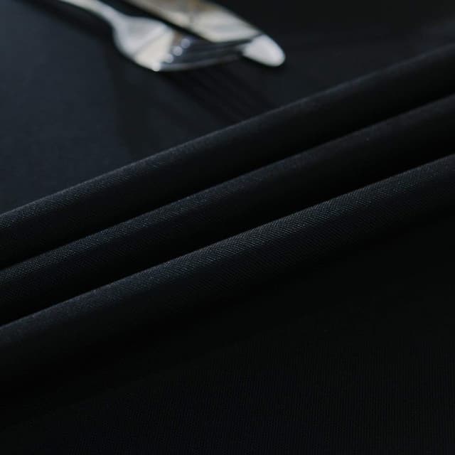 Thumbnail 4 de Surmente Black Tablecloth 90 x 132-inch Rectangle 🍽