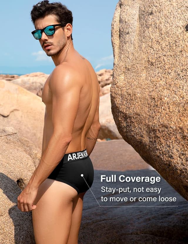 Thumbnail 6 de Arjen Kroos men’s cotton briefs (3-pack) with soft stretch and low-rise fit