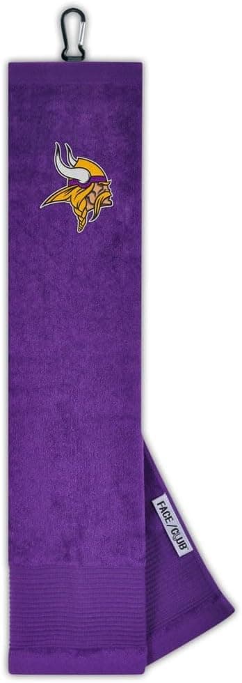 Detalle de NFL Face/Club Tri-Fold Embroidered Towel (16" x 24")