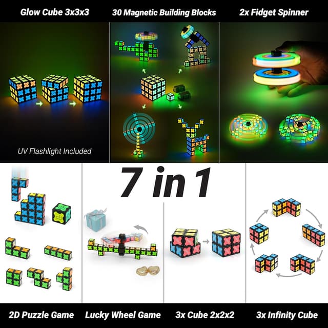 Detalle 2 de TOSY Magnet Cube 3x3 240 magnets toy