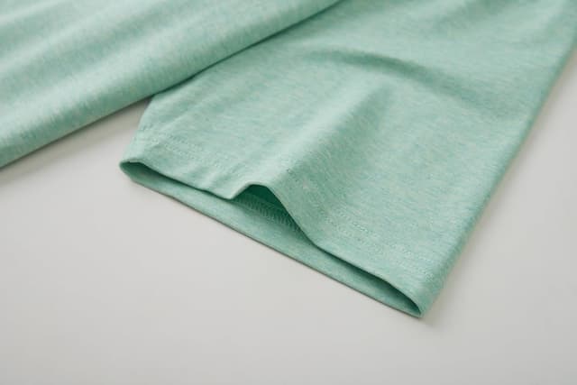 Detalle 2 de VEIISAR Herren Langarm- und Kurzarm-T-Shirt aus 200 g Baumwolle (Slim Fit) – Zweifarben-Melange Unterziehshirt