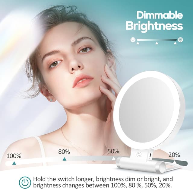 Thumbnail 2 de Schminkspiegel mit Beleuchtung 1x/30x Vergrößerung