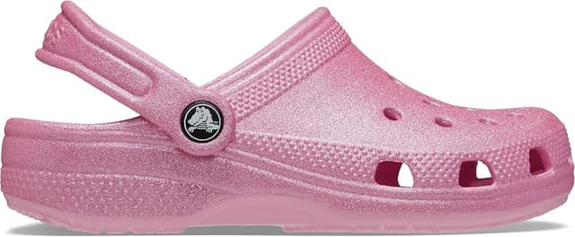 Detalle 1 de Crocs Classic Glitter Zuecos niños 20/21 EU rosa