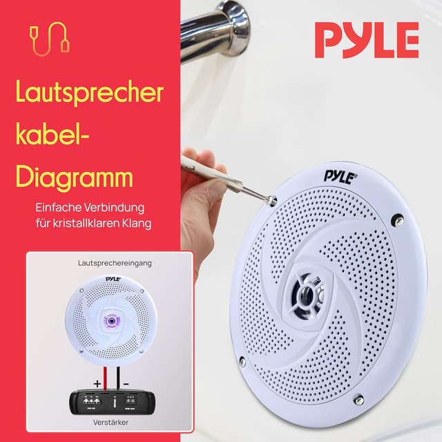 Detalle 2 de Pyle Outdoor Lautsprecher Box 100 Watt