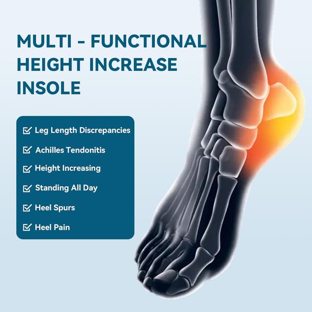 Detalle de Sumifun Heel Lift Inserts (Gel) for Women – Adjustable Orthopedic Heel Pads (S, Beige) – 1/8in/2/8in/3/8in