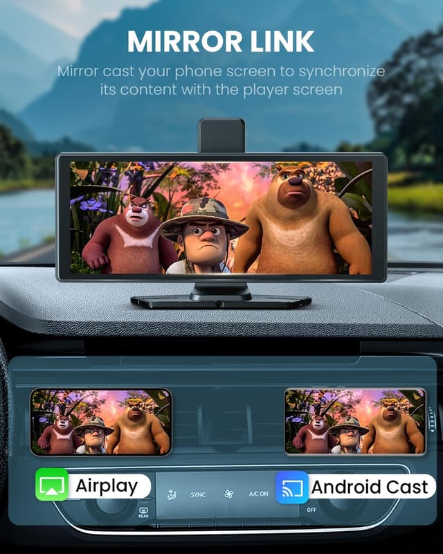 Thumbnail 4 de 10.26" Wireless CarPlay Touchscreen 4K Dash Cam